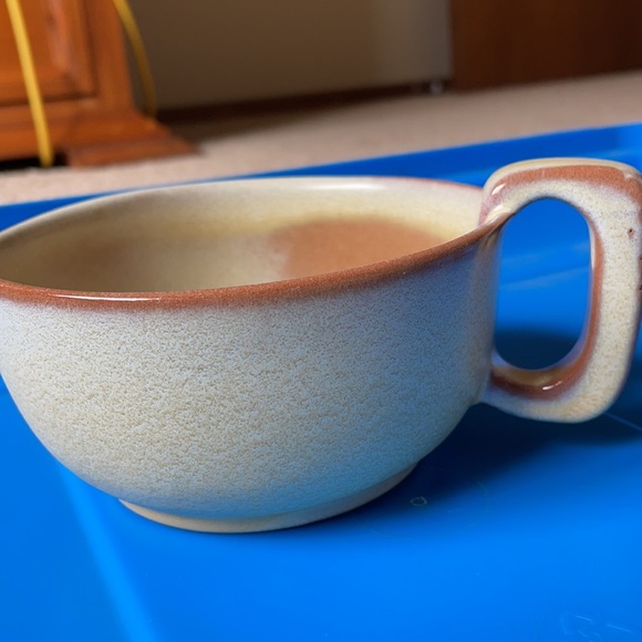 Vintage Frankoma Pottery #4SC Brown Soup Cups - Picture 3 of 4